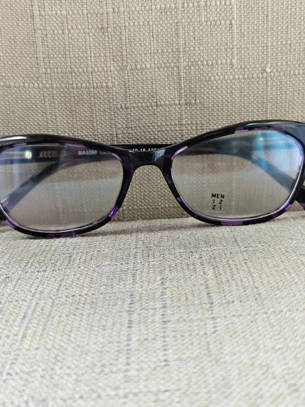 Menizzi Women Eyeglasses Frame Purple Tortoise Eyewear MA3088 Glasses New